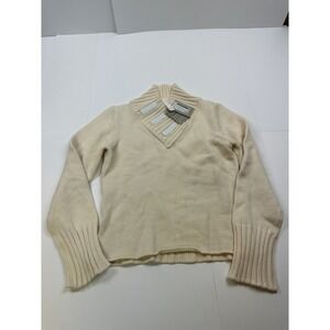 NWT Paolo‎ Rodesco Women's Wool Sweater Size Small Collared